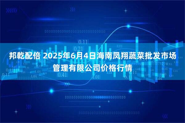 邦乾配倍 2025年6月4日海南凤翔蔬菜批发市场管理有限公司价格行情