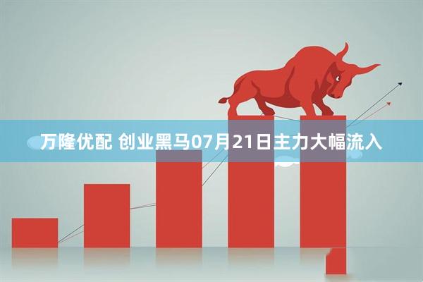 万隆优配 创业黑马07月21日主力大幅流入