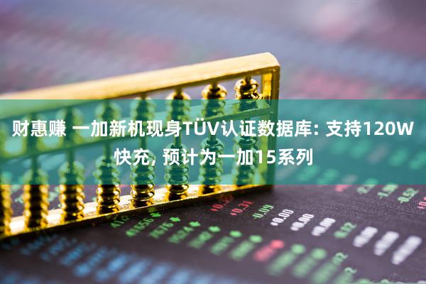 财惠赚 一加新机现身TÜV认证数据库: 支持120W快充, 预计为一加15系列