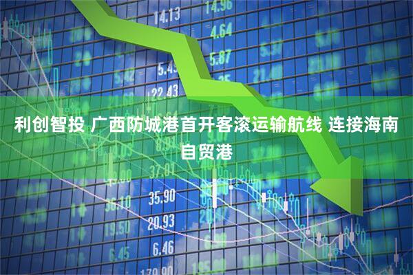 利创智投 广西防城港首开客滚运输航线 连接海南自贸港